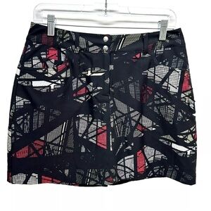 Slazenger Women's Black Structure Printed‎ Skort Golf Size 8